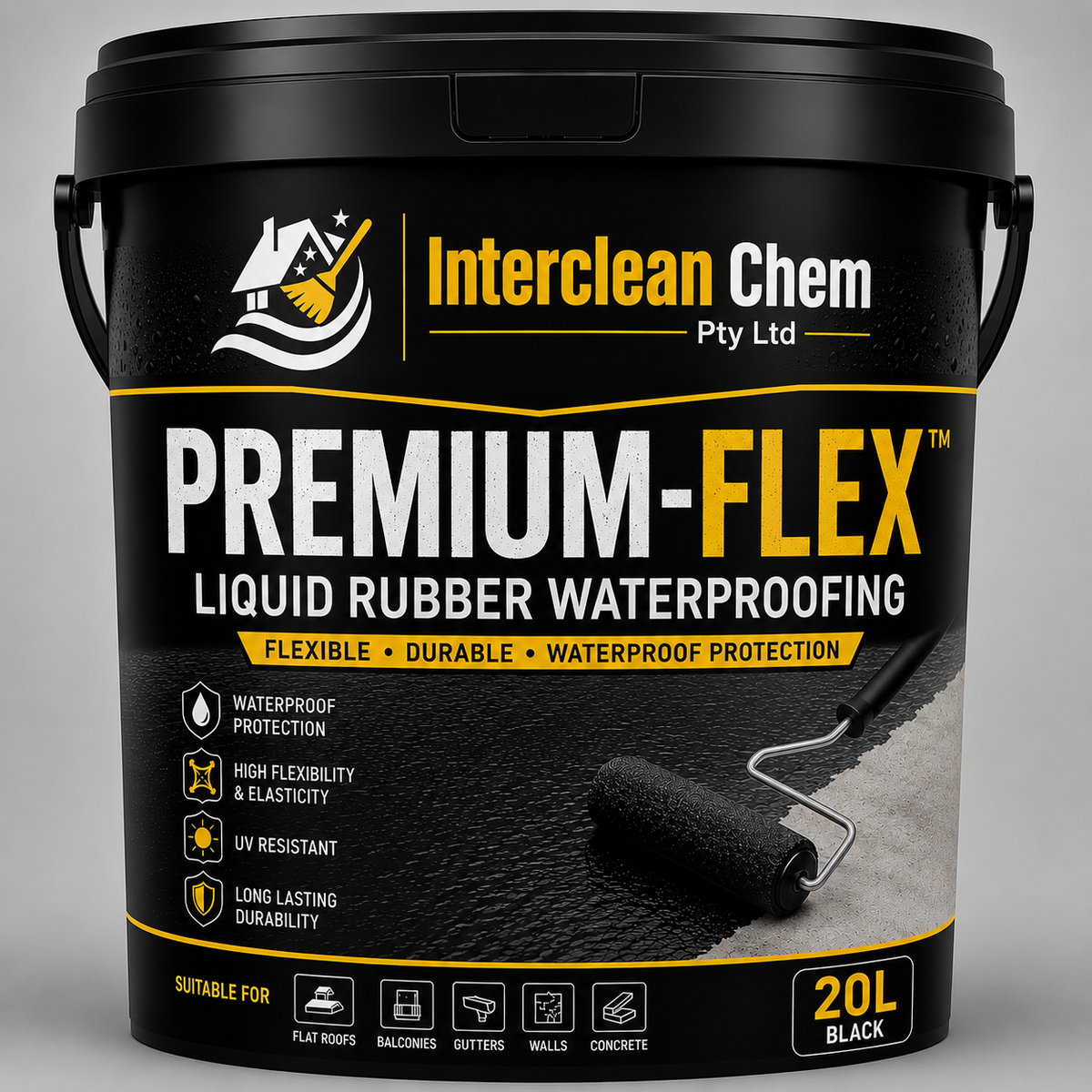 PREMIUM-FLEX LIQUID RUUBER WATER PROOFING